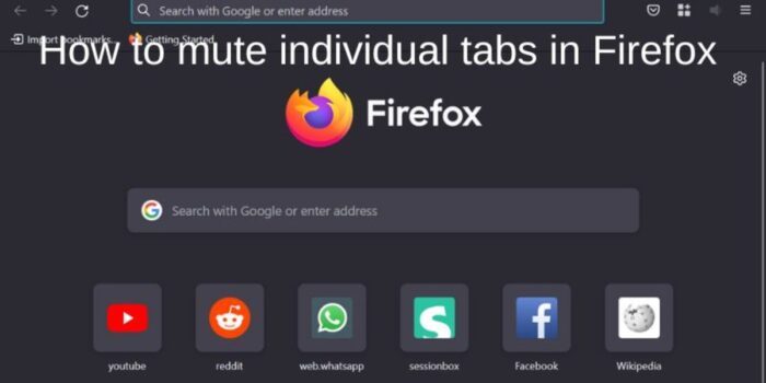 How to mute individual tabs in Firefox