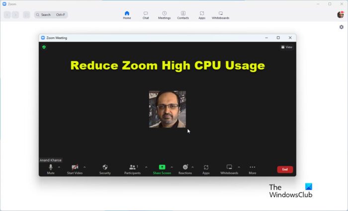 How to reduce Zoom High CPU Usage