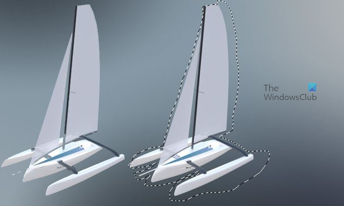 How to separate the subject from the background in Photoshop - Lasso tool outline