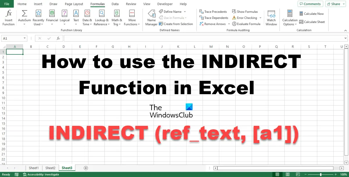 How to use the INDIRECT function in Excel - 57
