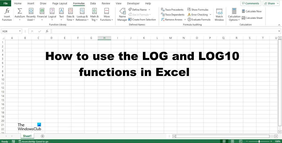 How to use the LOG and LOG10 function in Excel - 15