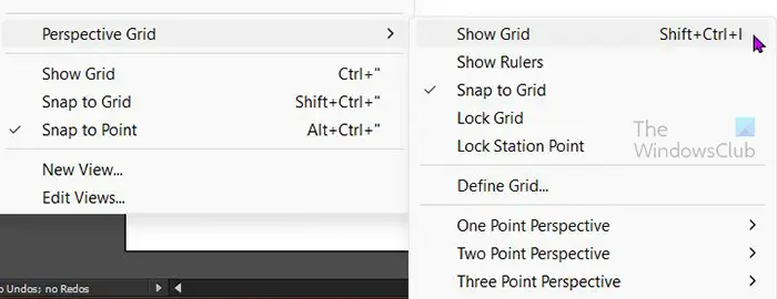 How-to-use-the-Perspective-Grid-Tool-in-Illustrator-Show-perspective-grid-top-menu
