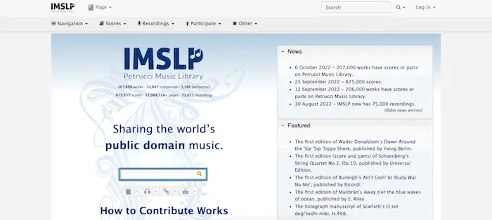 International Music Score Library Project