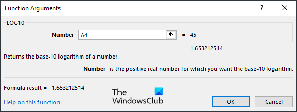 How to use the LOG and LOG10 function in Excel - 19