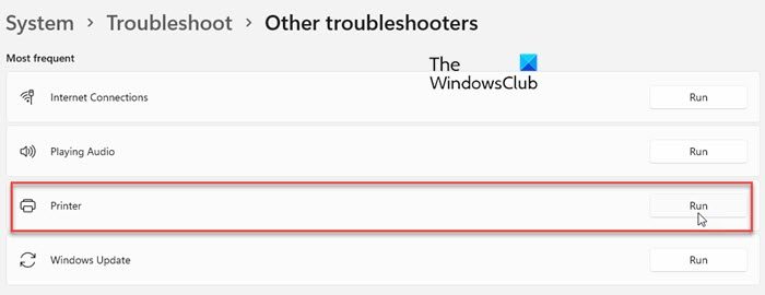 Running the Printer Troubleshooter on Windows PC Running the Printer Troubleshooter on Windows PC