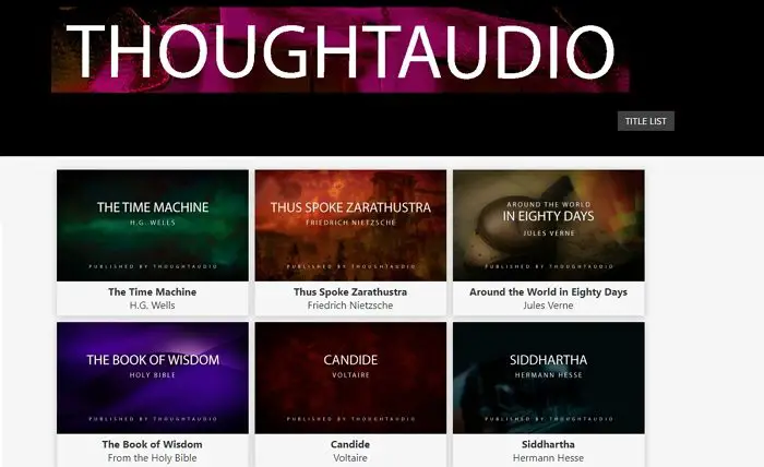 Thought Audio Free Audio Books