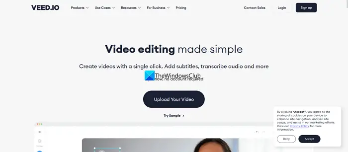 Veed io - free video editor