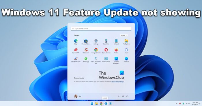Windows 11 22H2 Update not showing
