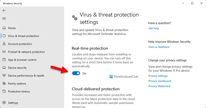 How to disable Antimalware Service Executable in Windows 11