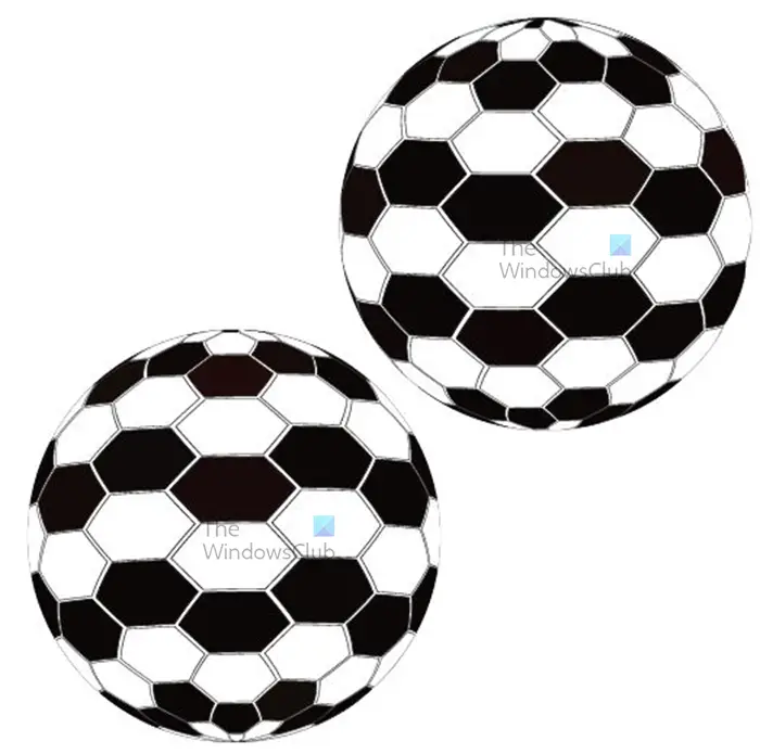 How to create a 3D soccer _football in Illustrator - two soccer balls