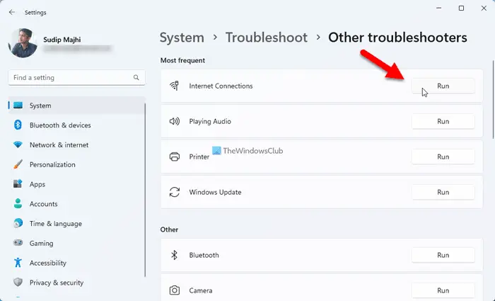 Local Area Connection doesn't have a valid IP configuration