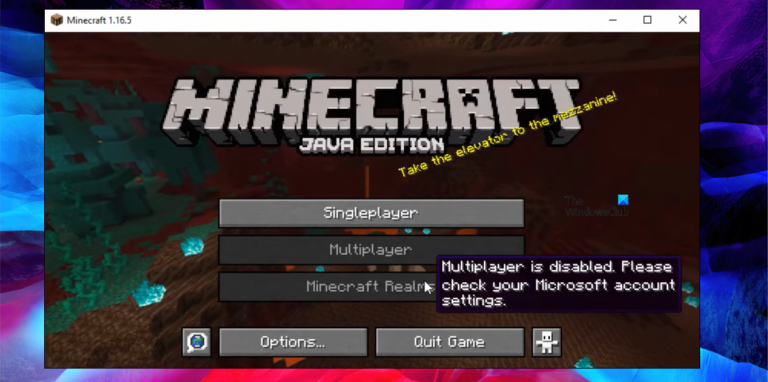 Minecraft Multiplayer not working on PC