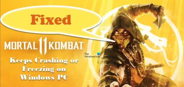 Fix Mortal Kombat 11 keeps crashing or freezing on Windows PC