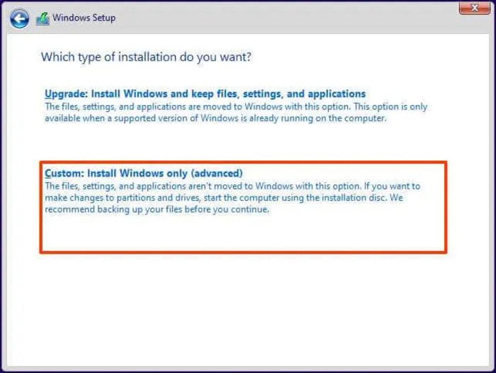 Windows 11 clean install