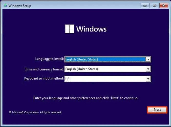 Windows 11/10 setup