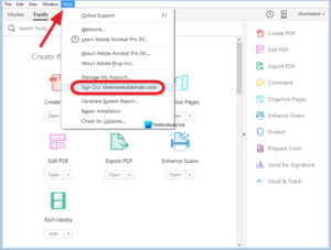 Cannot edit PDF files on Acrobat Reader DC