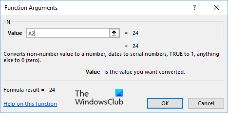 How to use the N function in Microsoft Excel - 75