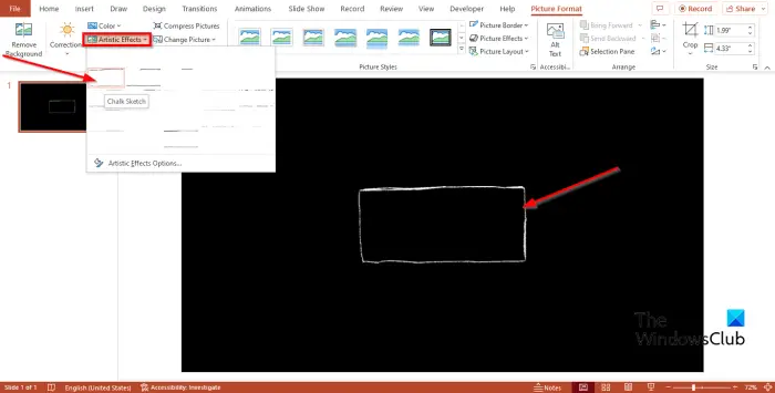 How to create hand drawn Shape with Chalk effect in PowerPoint - 88
