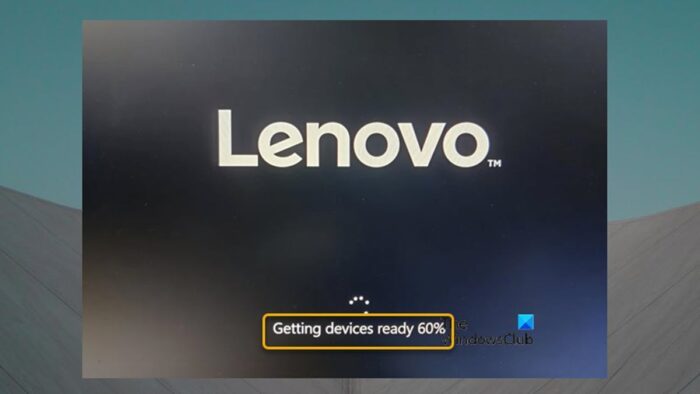Computer stuck on Getting devices ready screen