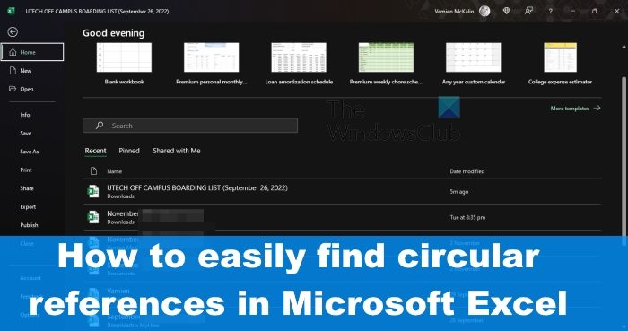 How to find Circular References in Excel How to find Circular References in Excel