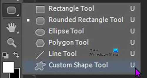 How to add an image to a shape in Photoshop - Custom shape tool