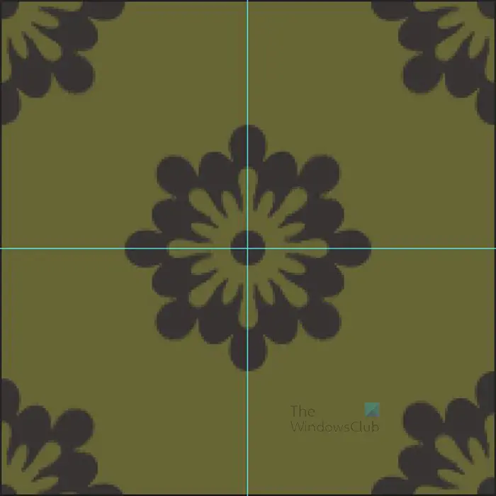 How to create a pattern from the custom shape tool in Photoshop - Background added