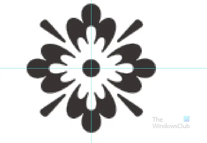 How to create a pattern from the custom shape tool in Photoshop - Flower shape