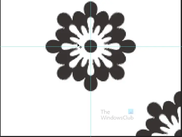 How to create a pattern from the custom shape tool in Photoshop - lower left piece