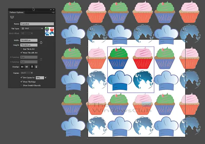 How to make patterns that repeats seamlessly in Illustrator - Make new edits