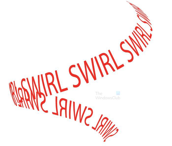 How to make swirl text in Illustrator - Final results