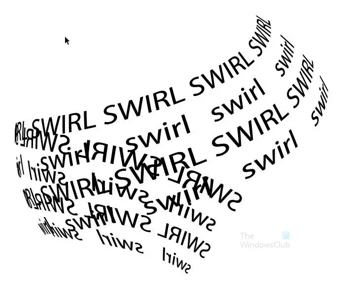 How to make swirl text in Illustrator - another design