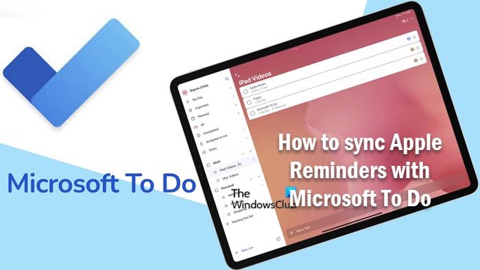 How to sync Apple Reminders with Microsoft To Do