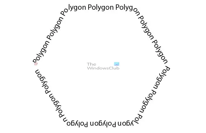 How to write text on a path in Illustrator - Polygon shaped words