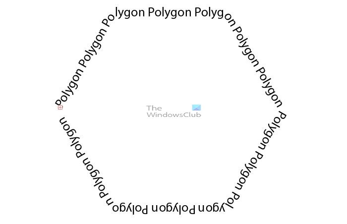 How to write text on a path in Illustrator - Polygon shaped words