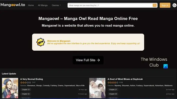 MangaOwl down or not working
