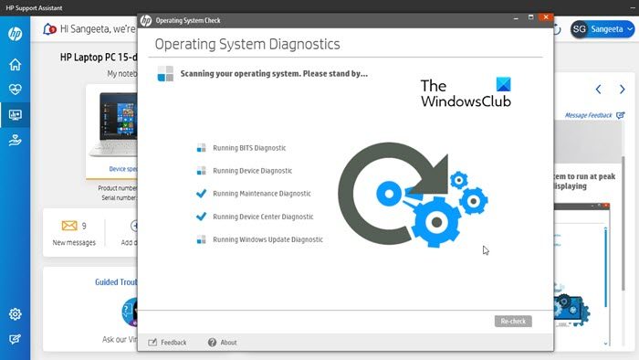 Performing Operating System Diagnostics through HPSA