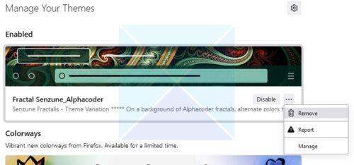 How to remove Themes from Chrome, Edge or Firefox