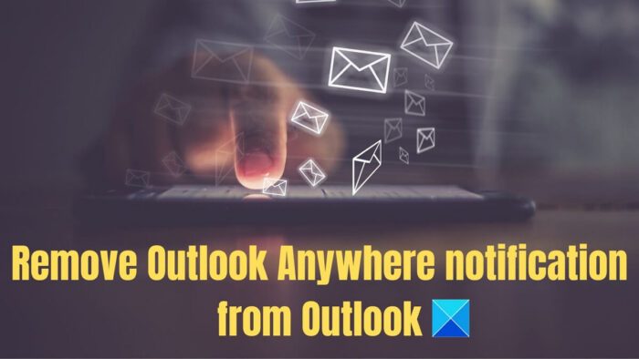 Rremove Outlook Anywhere notification from Outlook