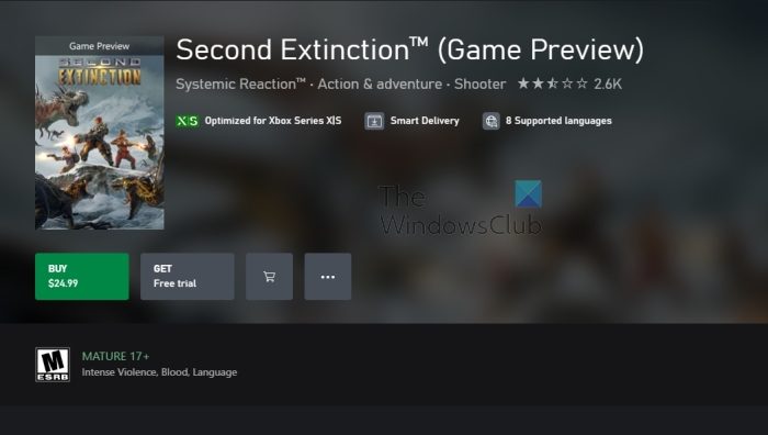 Second Extinction Game Preview