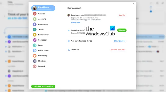 Spark Mail app for Windows PC