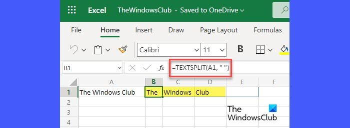 Using TEXTSPLIT() function in Excel with col_delimeter