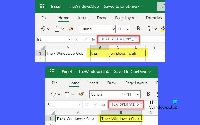 Using match_mode parameter in TEXTSPLIT function