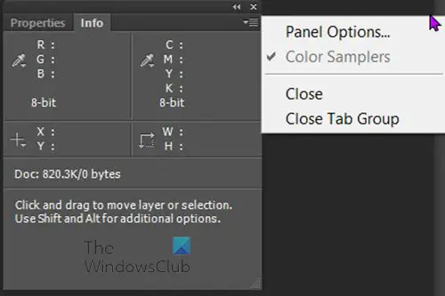 Using the ruler and the ruler tool in Photoshop - info panel option