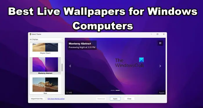 Best Live Wallpapers for Windows Computers