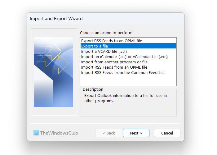 How to export contacts from Outlook