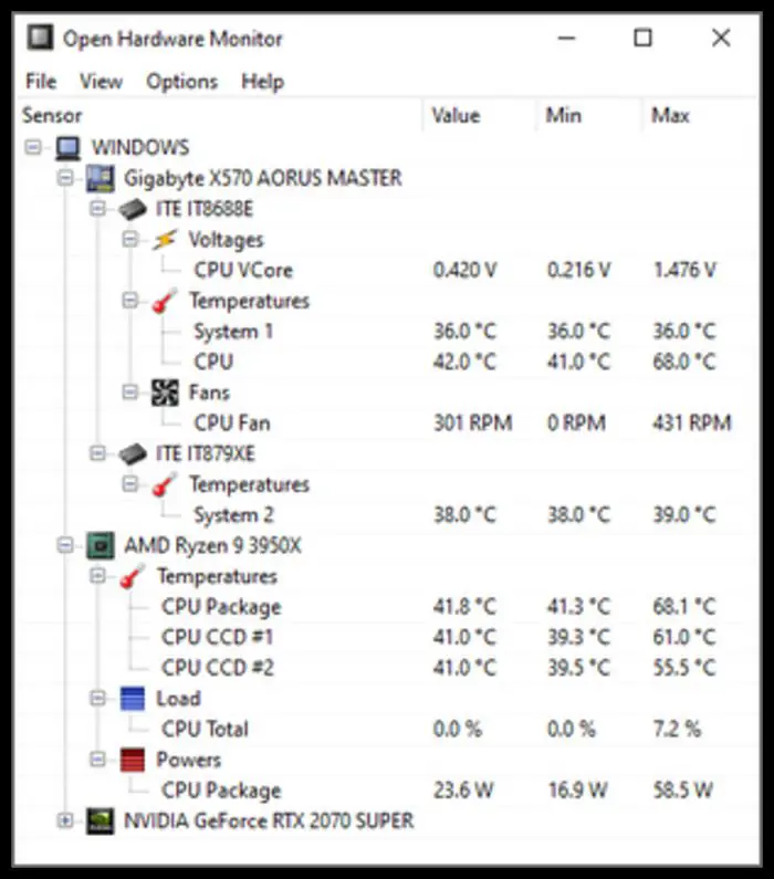 Open Hardware Monitor