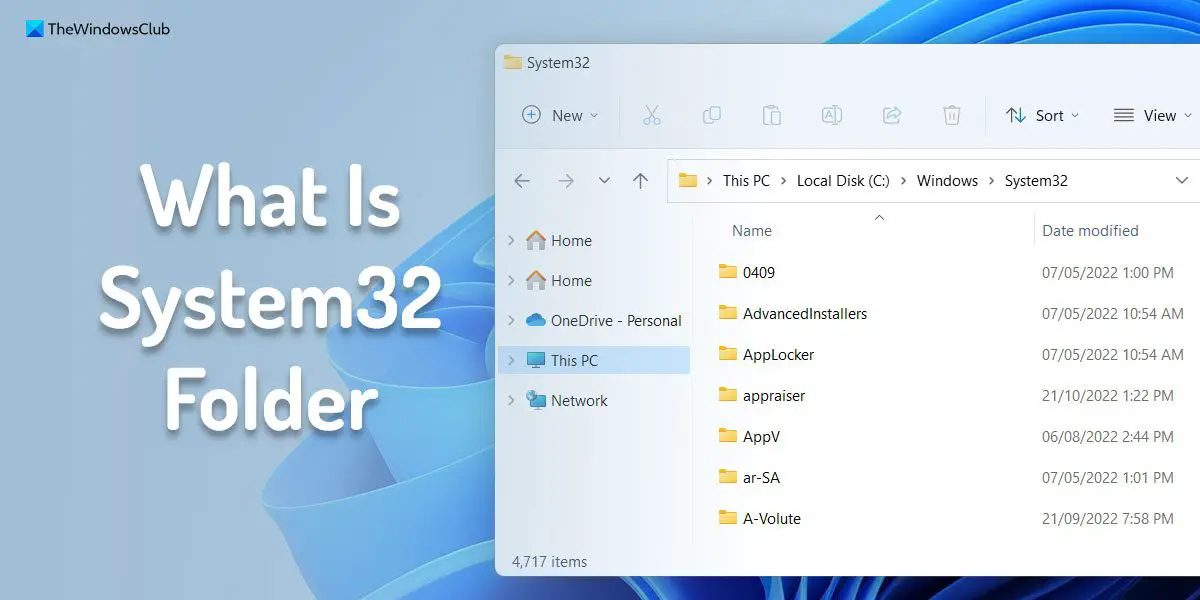 What is System32 folder and how to open it