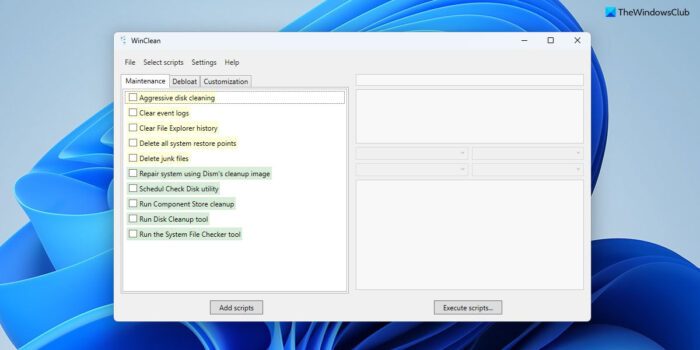 WinClean lets you clean and optimize Windows 11/10