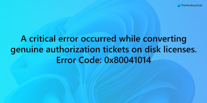 Fix 0x80041014 Windows Activation Error