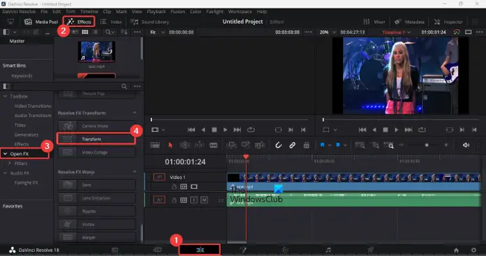 Video Editor with zoom in and out effect